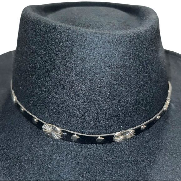 Silverado black 100% wool western fedora! main image 8
